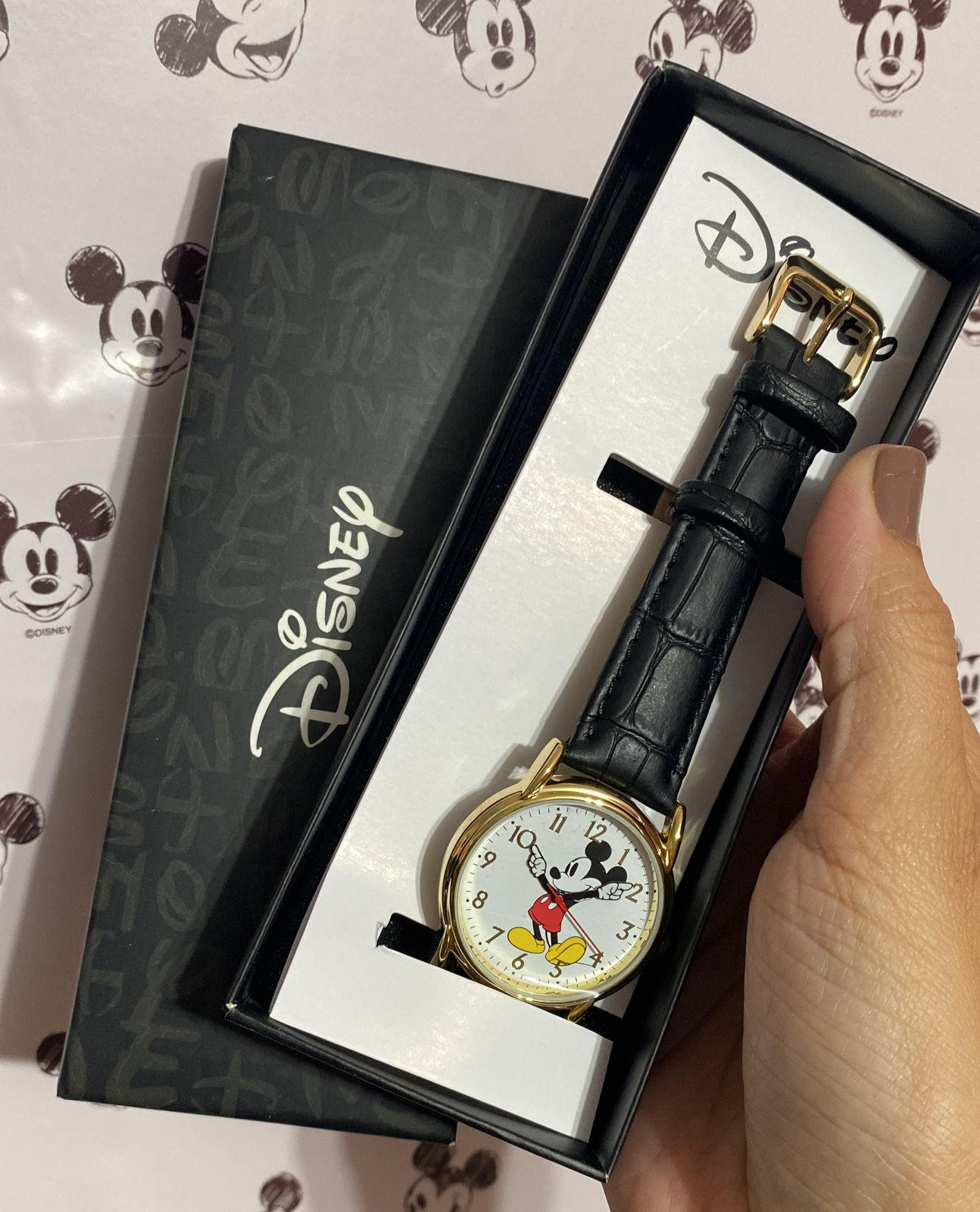 Relógio Pulso Mickey Mouse Caixa Metal
