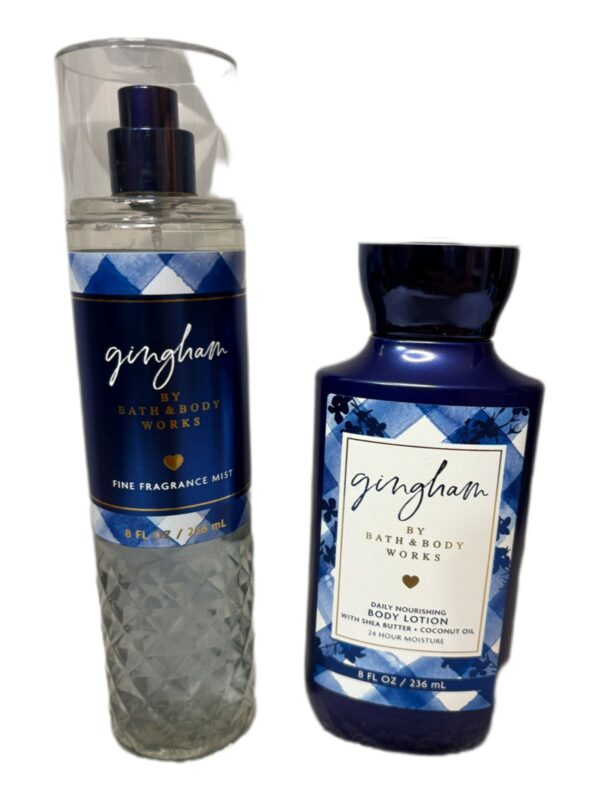 Body Lotion Creme Corporal Ou Body Splash Perfume Gingham Bath & Bodyworks