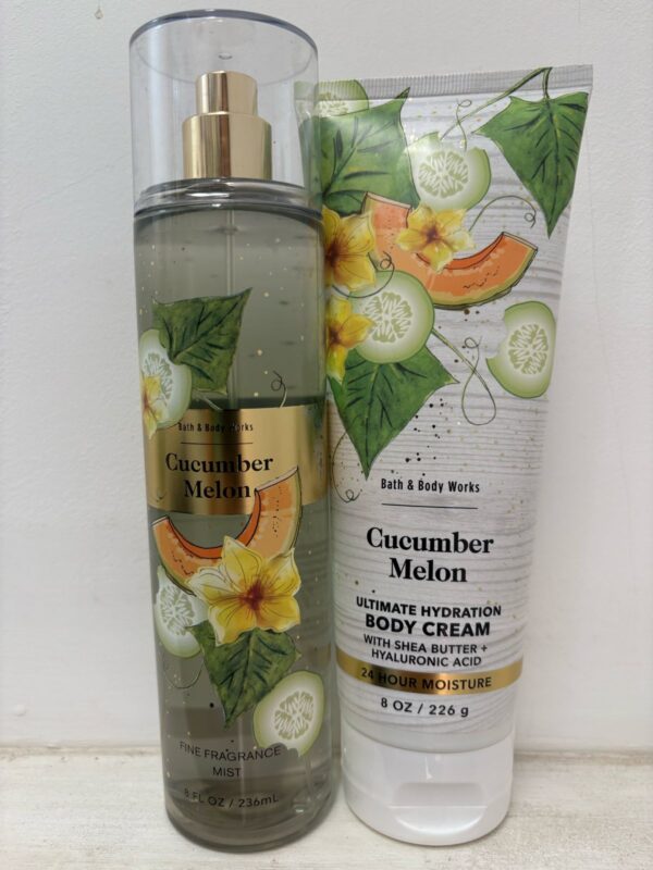 Body Lotion Creme OU Body Fine Mist Perfume Bath Bodyworks Cucumber Melon