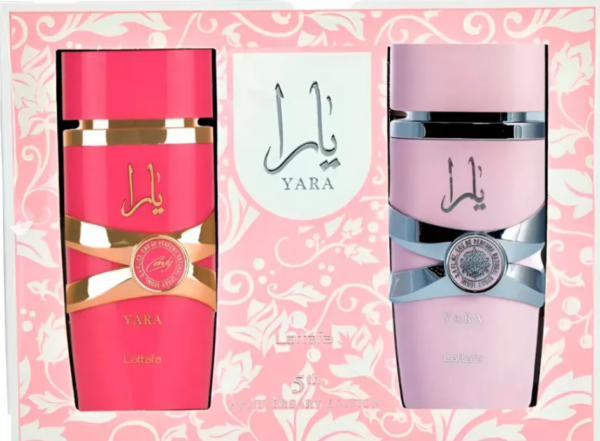Conjunto De Perfume Árabe Pink Yara + Candy Lattafa 5th Anniversary