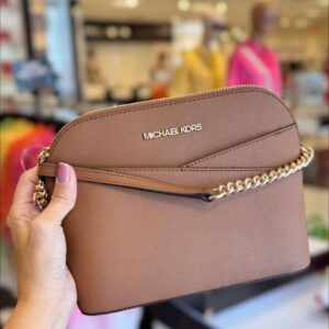 Bolsa Michael Kors Jet Set crossbody Caramelo