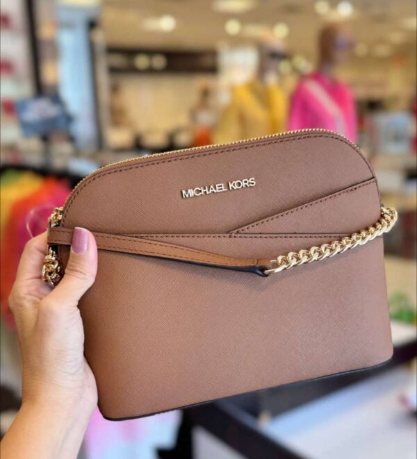 Bolsa Michael Kors Jet Set crossbody Caramelo