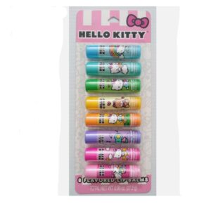 Kit 8 Lipbalm Hidratantes Labiais Hello Kitty