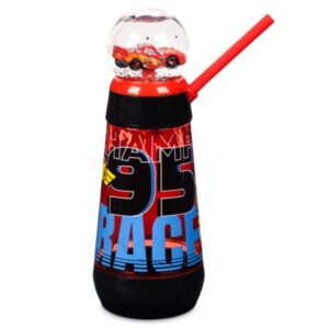 Copo Infantil Mc Queen Carros Canudo Globo Disney Store