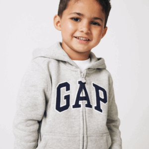 Blusa moletom GAP infantil touca preta cinza tam 5 anos