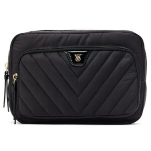 Necessaire Victorias Secret Preta Viagem Maquiagem Bolsa