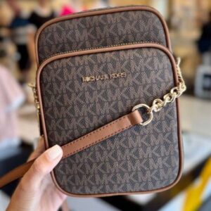 Bolsa Jet Set Michael Kors Crossbody Transversal Marrom