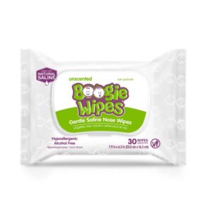 Lenços Boogie Wipes 30 Unidades Nariz Bebê Limpeza Higiene