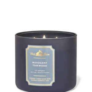 Vela 3 pavios Mahogany Teakwood Aromaterapia Bath Body Works
