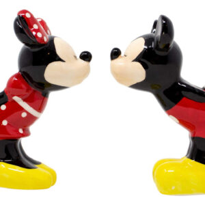 Saleiro e Pimenteiro Disney Mickey Minnie Beijo