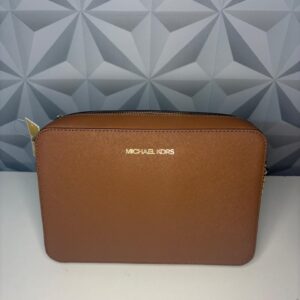 Bolsa Michael Kors Jet Set Marrom crossbody