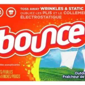 Bounce C/ 105 Folhas Secadora Perfuma Amacia Roupas Outdoor