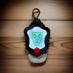 Porta Álcool Gel Suporte Evil Queen Mirror Luz Espelho Disney Bath Body Works (não inclui álcool)