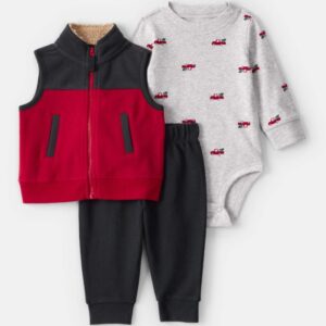 Conjunto Kit Trio 3 peças Bebê Carters 6 meses