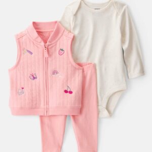 Conjunto Kit Trio 3 peças Bebê Carters 3 meses