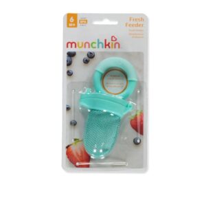 Chupeta Alimentadora Munchkin Verde para Frutas e Legumes Introdução Alimentar