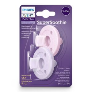 Kit 2 Chupetas Phillips Avent Scoothie – 3 A 18 Meses rosa / lilás