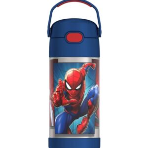 Garrafa Thermos Infantil Térmica Homem Aranha Azul