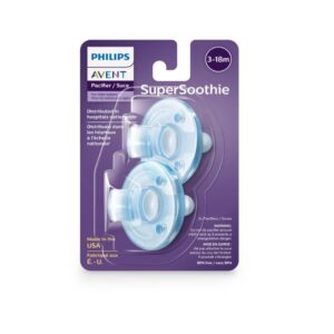 Kit 2 Chupetas Phillips Avent Scoothie – 3 A 18 Meses Azul