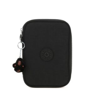 Estojo Kipling 100 Pens Preto Liso Zíper