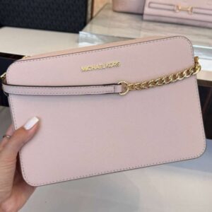Bolsa Michael Kors Jet Set Rosa crossbody