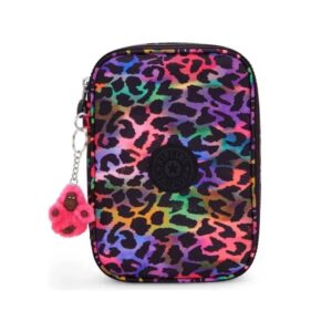 Estojo Kipling 100 Pens Jungle Onça Rainbow