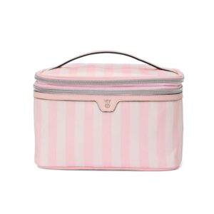 Victorias Secret Necessaire Maleta Estruturada Listrada Rosa Listras