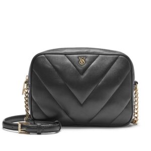 Bolsa Crossbody Lateral Preta Transversal Victorias Secret