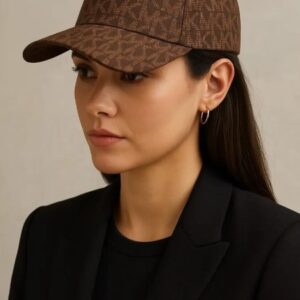 Boné Feminino Michael Kors Marrom Holograma Mk