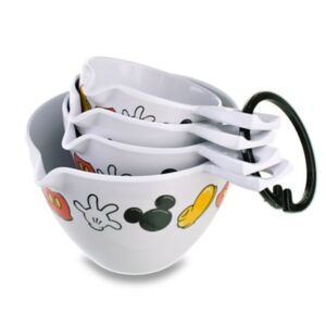 Kit Copos Xícaras de Medida Medidoras Disney Store Cozinha Mickey Mouse