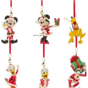 Kit Ornamentos Enfeites Árvore Natal - Disney Store Mickey Mouse e Amigos
