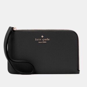 Lucy Small Wristlet Carteira Porta Cartões Kate Spade Preta