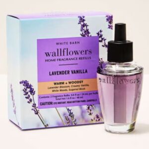 Kit c/ 2 refil tomada para difusor Bath Body Works Lavender Vanilla