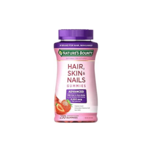 Suplemento Hair, Skin & Nails 6000mcg Nature Bounty 230 Gomas Sabor Morango
