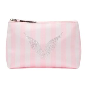 Necessaire Listrada Rosa Asas Strass Victorias Secret Listra Com Aplicações