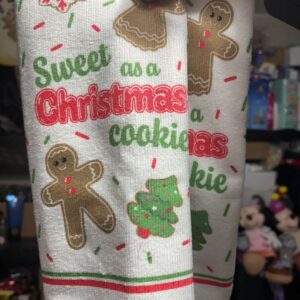Kit 2 Toalhas Panos Cozinha Gingerbread Natal