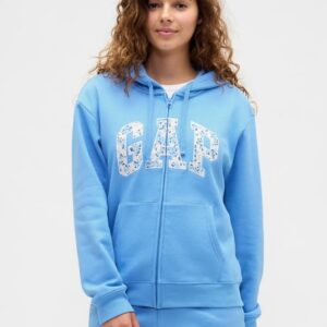 Blusa Moletom com Capuz GAP Feminina tam M Azul
