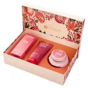 Kit Presente Romã L'Occitane au Brésil - Spray, Geleia Esfoliante e Hidratante