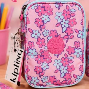 Estojo Kipling 100 Pens Flores
