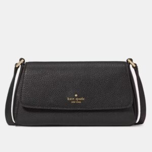 Bolsa Sutton Mini Flap Crossbody Kate Spade Preta