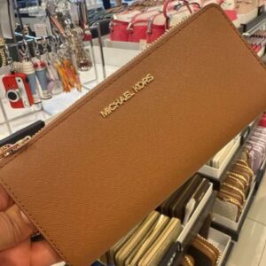 Carteira Michael Kors Caramelo com zíper