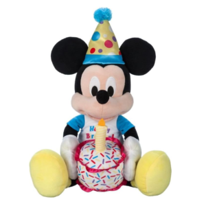 Pelúcia Mickey Mouse Happy Birthday Aniversário - Médio 45,5cm