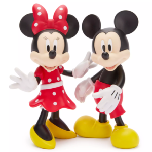 Casal Bonecos Articulados Mickey e Minnie Mouse Disney Store 17,5cm