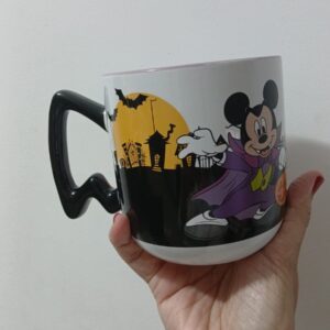 Caneca Disney Halloween Mickey Minnie Mouse Cerâmica