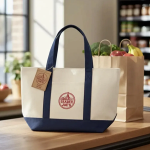 Bolsa Trader Joe's Ecobag Alça Azul Marinho